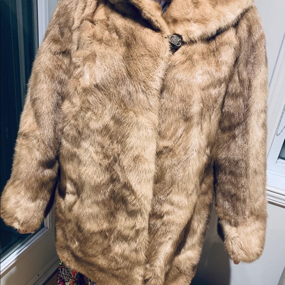 Vintage mink fur coat - Picture 6 of 7
